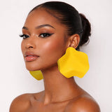 Sculpted Wavy Statement Earrings