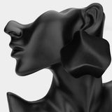 Sculpted Wavy Statement Earrings