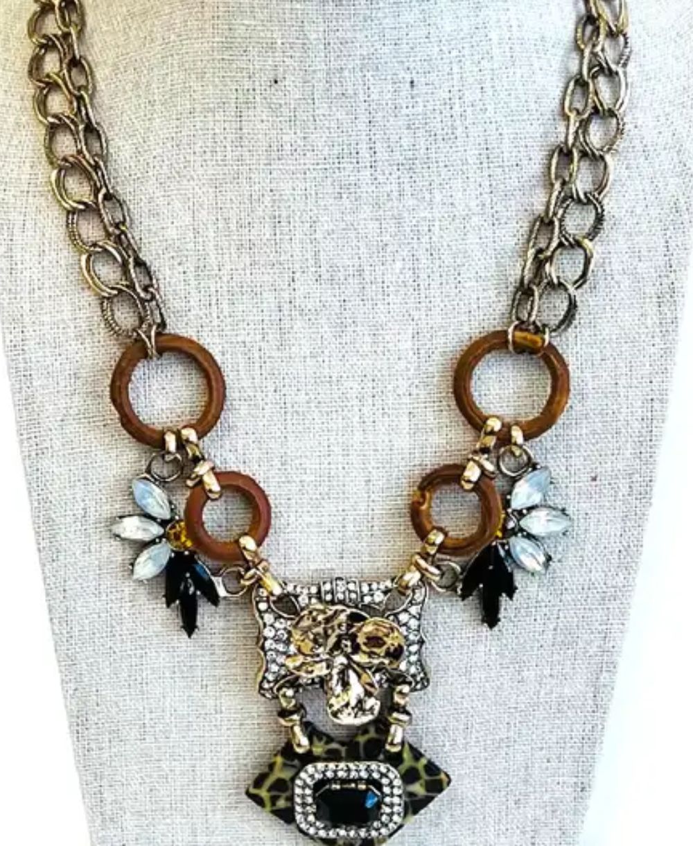 Vintage Art Statement Necklace