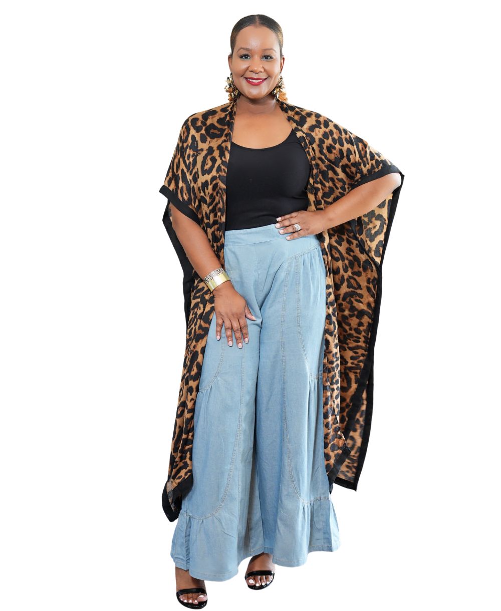 Leopard Maxi Kimono