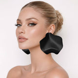 Sculpted Wavy Statement Earrings