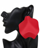 Sculpted Wavy Statement Earrings