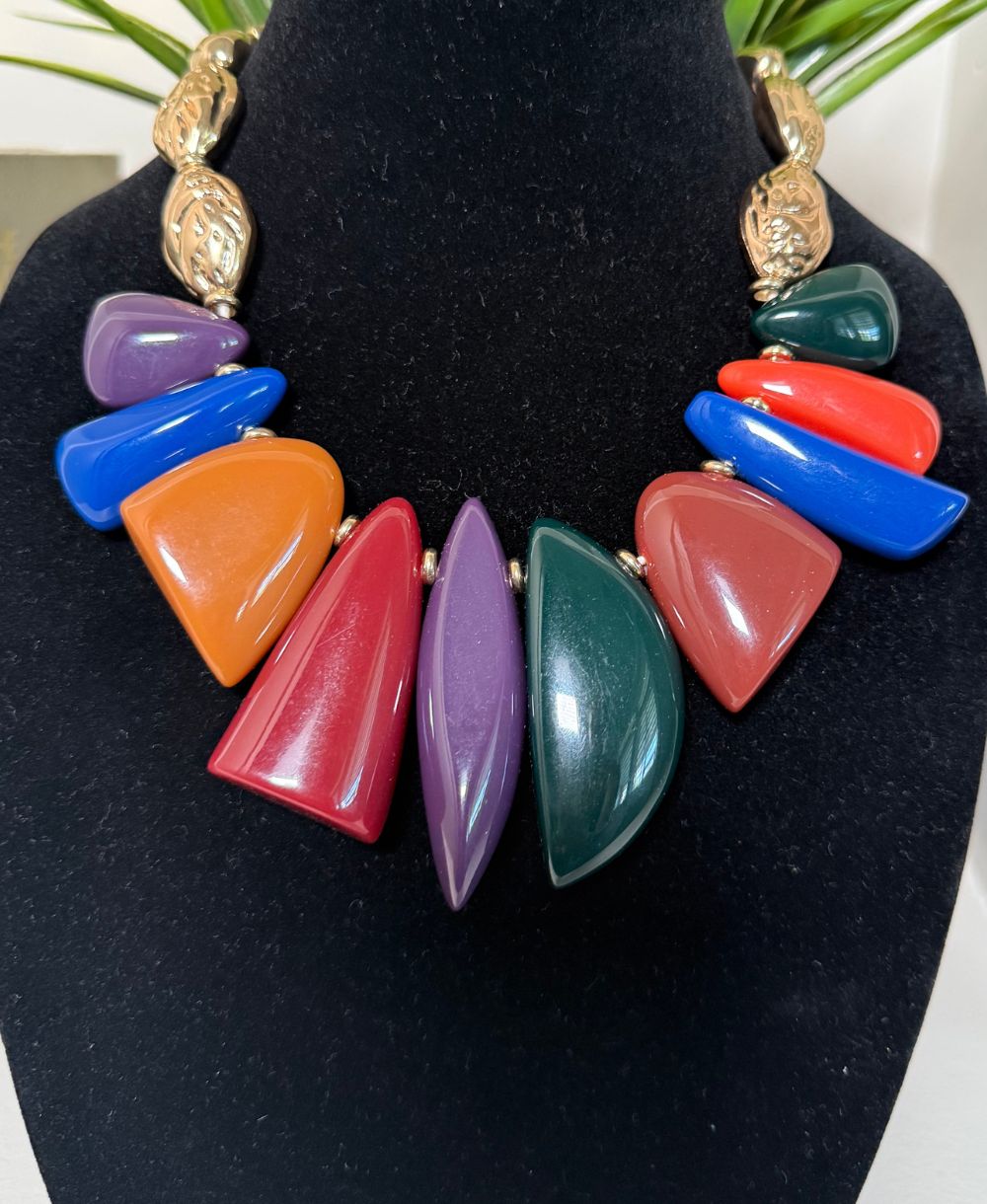 Multicolor Chunky Bead Set