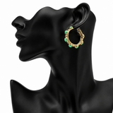 Gold Stone Earrings