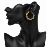 Gold Stone Earrings