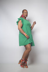 Flutter Sleeve Dress