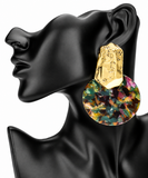 Round Door Knocker Earrings