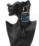 Resin Geometric Earrings