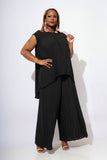 Wide-Leg Pleated Pant Set