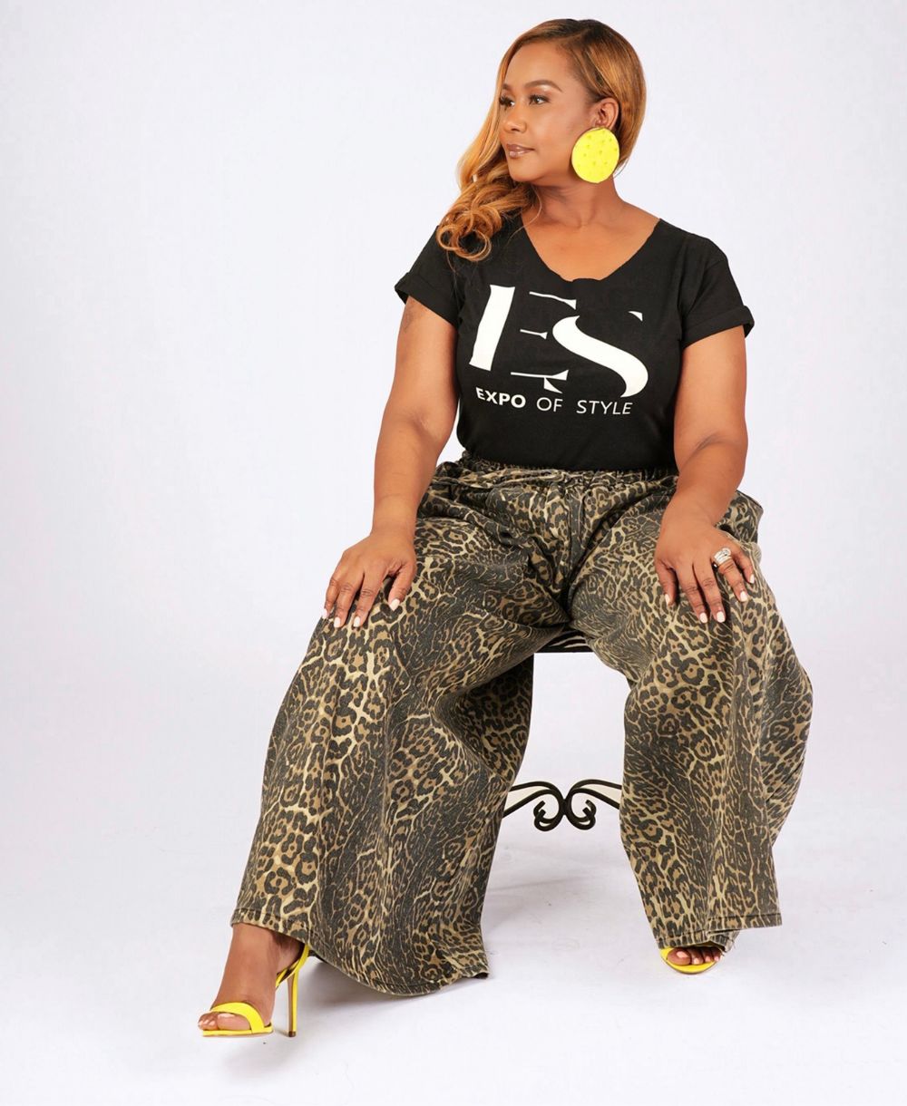 Leopard Wide Leg Pants