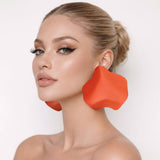 Sculpted Wavy Statement Earrings