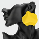 Sculpted Wavy Statement Earrings