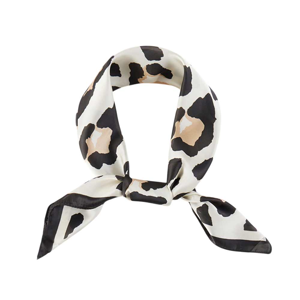 Leopard Print Square Scarf