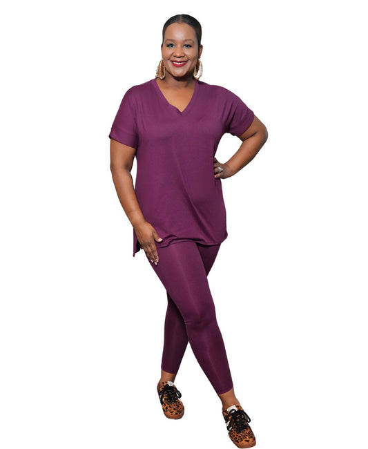 On-the-Go V-Neck Legging Set