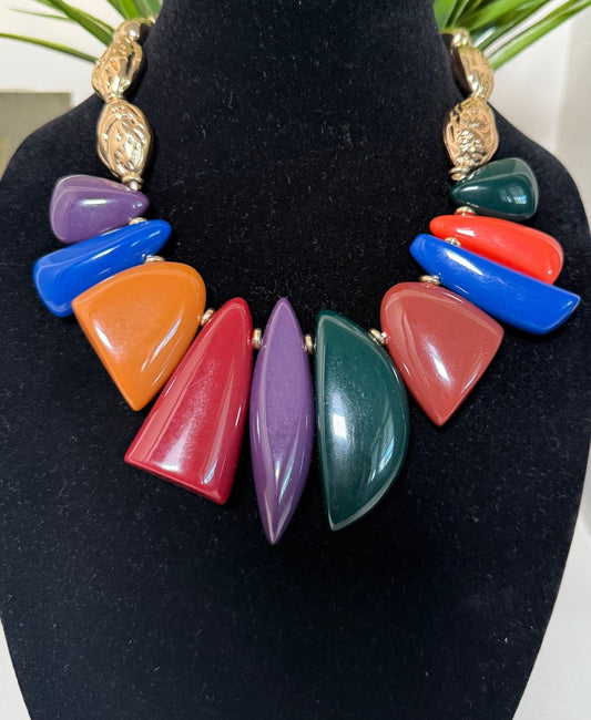 Multicolor Chunky Bead Set
