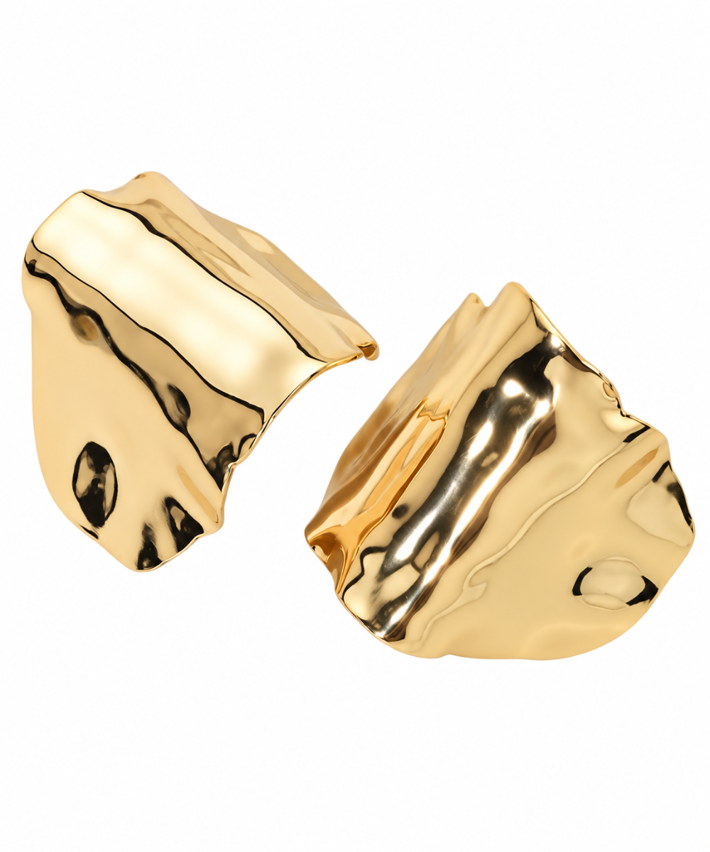 Bold Sculptural Folded Earrings