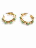 Gold Stone Earrings