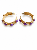 Gold Stone Earrings