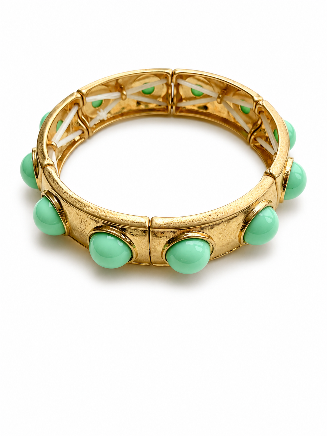 Round Stone Stretch Bracelet