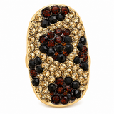 Crystal Rhinestone Pave Stretch Cocktail Ring