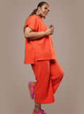 Orange Chevron Travel Set