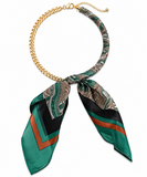 Gold Scarf Necklace