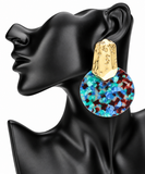 Round Door Knocker Earrings