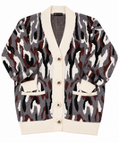 Ivory Camouflage Cardigan