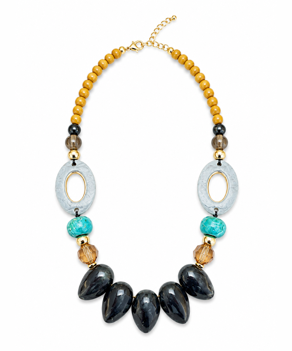 Turquoise and Grey Necklace