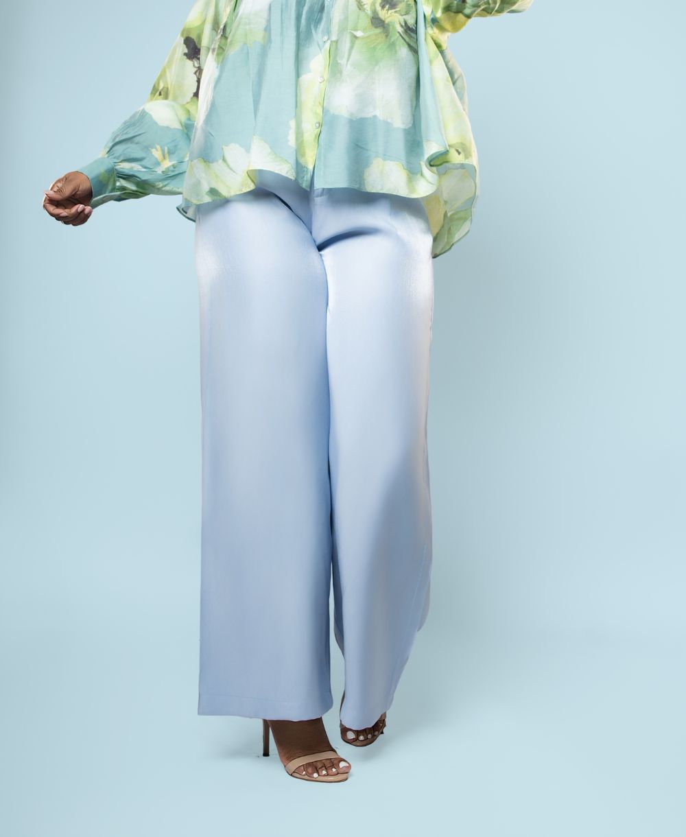 Sky Blue High Waist Pants