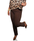 Dark Brown Straight Jeans