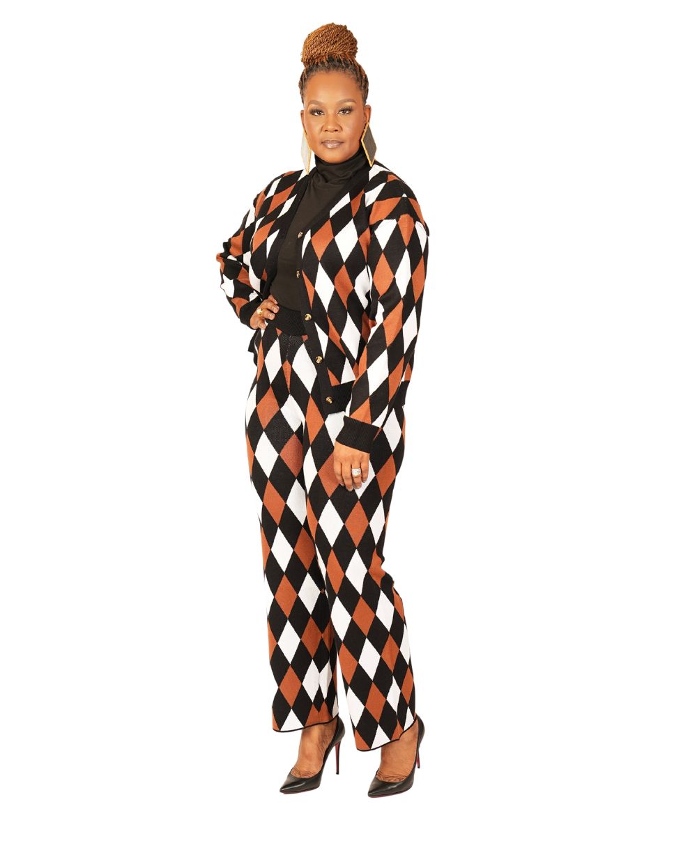 Argyle Pant Set
