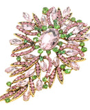 Pink Glass Stone Brooch