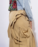 Layered Wide Leg Cargo Pants
