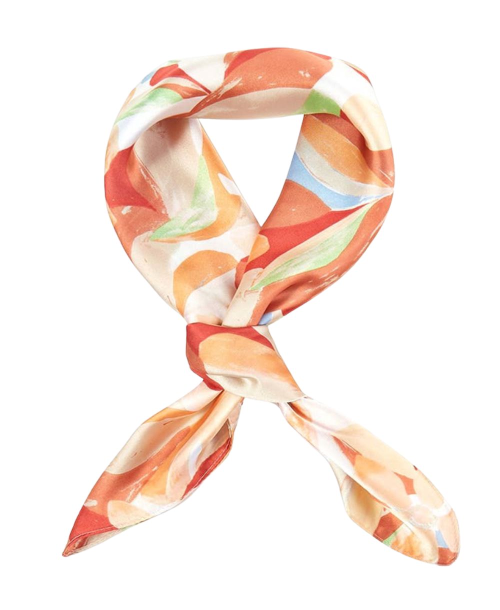 Abstract Tropical Bloom Scarf