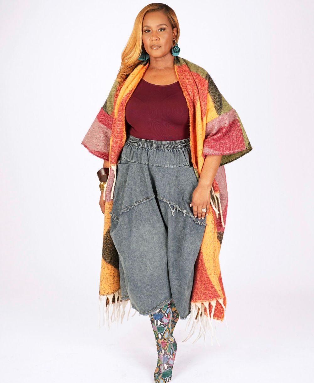 Gaucho Denim Pants