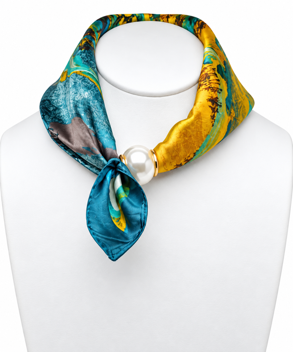 Watercolor Abstract Print Neckerchief