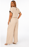 Taupe Scalloped Pant Set