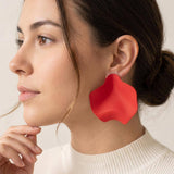 Sculpted Wavy Statement Earrings